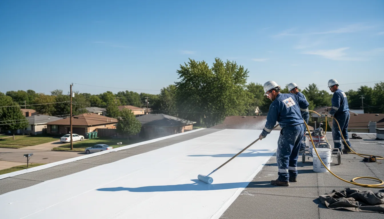 Commercial roof coating in South Fork, PA near me